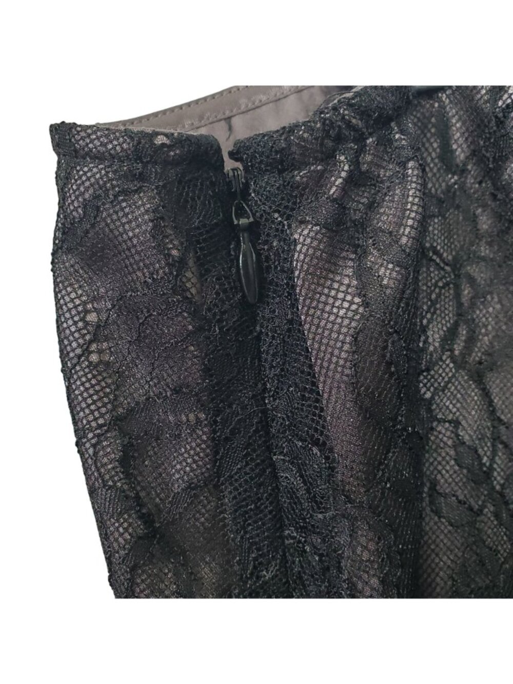 Alfani Plus 18W Skirt Drop Waist Black Lace Lined A Line Dressy Elegant Midi - Picture 8 of 12